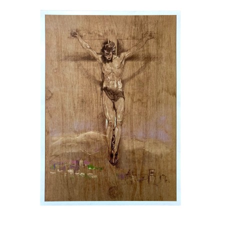 Reproduction on paper of "Sketch from Cristo del Silencio Poster"
