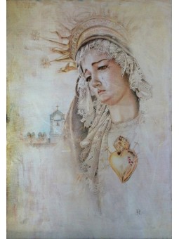 Dibujo Virgen de La Soledad