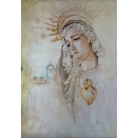 Dibujo Virgen de La Soledad
