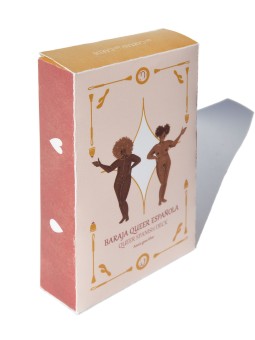 Annie goes blue for San Fabrizzio - Queer Spanish deck of cards.