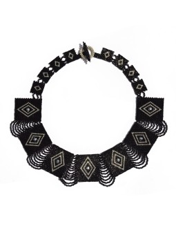 black beads choker