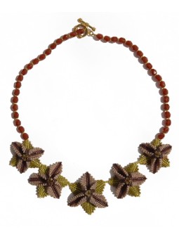 Exquisite Abril & Sandoval trillium flower choker x San Fabrizzio