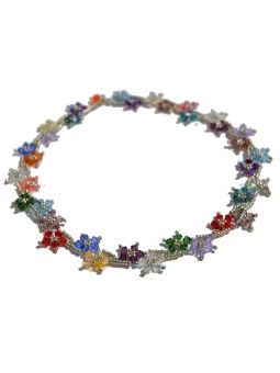 Gargantilla de flores de Swarovski