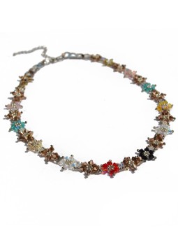 Exquisite Abril & Sandoval Swarovski stars choker x San Fabrizzio