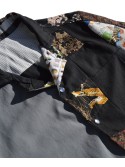 Camisa Patch & Soul de San Fabrizzio  en tejidos de tonos negros