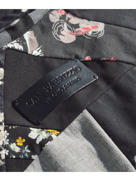 Camisa Patch & Soul de San Fabrizzio  en tejidos de tonos negros