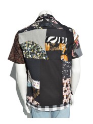 Camisa Patch & Soul de San Fabrizzio  en tejidos de tonos negros