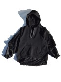 Sudadera negra con pelouche