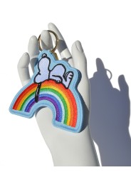 Magpie x Peanuts Key Charm Rainbow