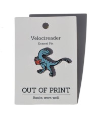 Out Of Print Velocireader enamel pin