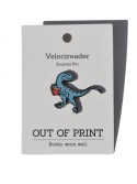 Out Of Print Velocireader enamel pin