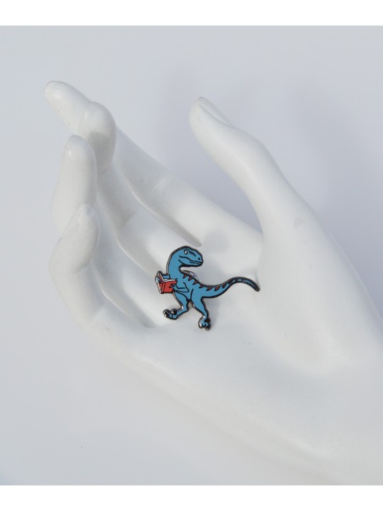 Out Of Print Velocireader enamel pin