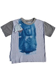 San Fabrizzio Unique T-Shirt with Virgin Cyanotype
