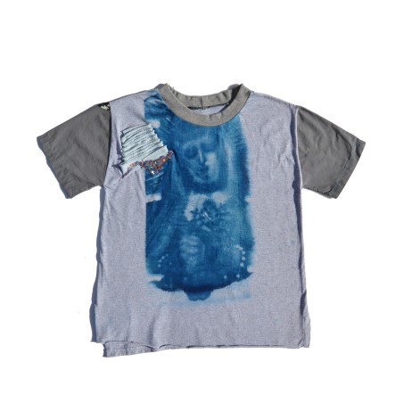 San Fabrizzio Unique T-Shirt with Virgin Cyanotype