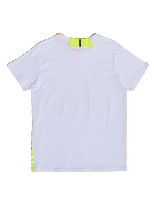 San Fabrizzio White T-Shirt with Neon Details