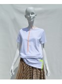 San Fabrizzio White T-Shirt with Neon Details