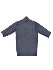 San Fabrizzio Reversible Denim Coat in Blue and Pink