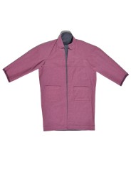 San Fabrizzio Reversible Denim Coat in Blue and Pink