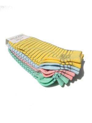 Calcetines tobilleros con diseño de tarjeta de biblioteca