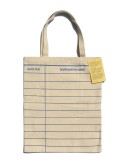 Out of Print Library Card: Natural tote bag