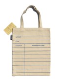 Out of Print Library Card: Natural tote bag