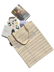 Out of Print Library Card: Natural tote bag