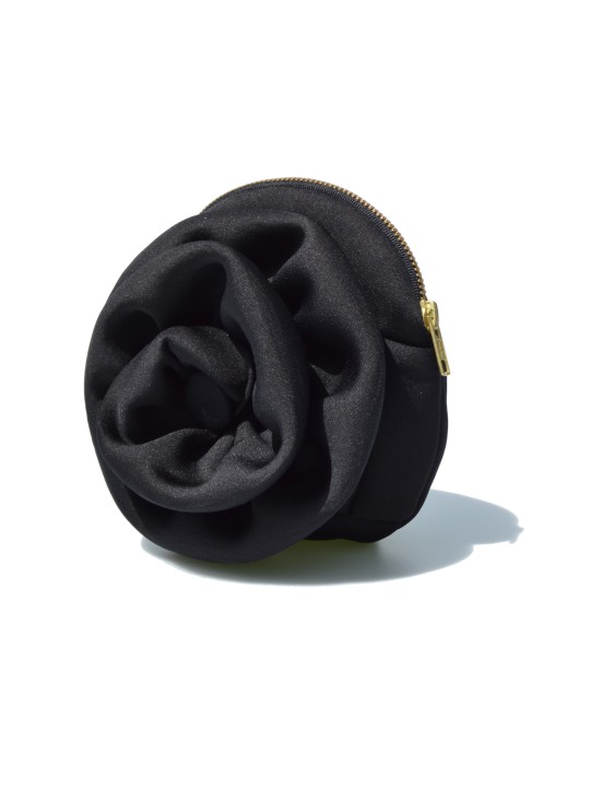 Black Neoprene Flower Pulseta by Celina Martin