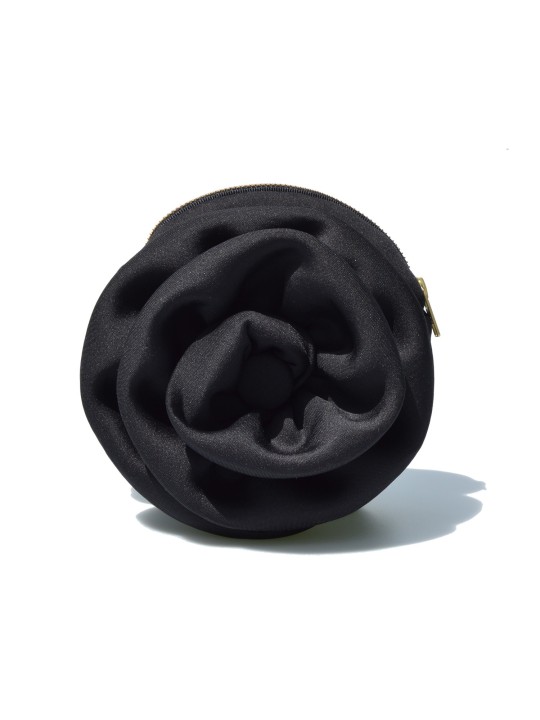Black Neoprene Flower Pulseta by Celina Martin
