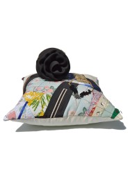 Pulseta Flor Neopreno en color negro de Celina Martin