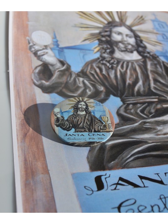 Reproducción en papel de la Pintura Cartel Centenario Santa Cena Grana