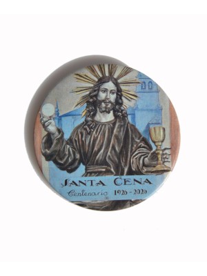 Chapa de la Pintura Cartel Centenario Santa Cena Granada