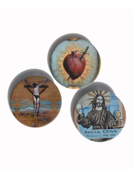 Pin of the Painting of the Sorrow Virgin heart