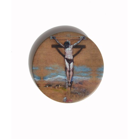 Pin of the Painting of the Christ of Silence Poster