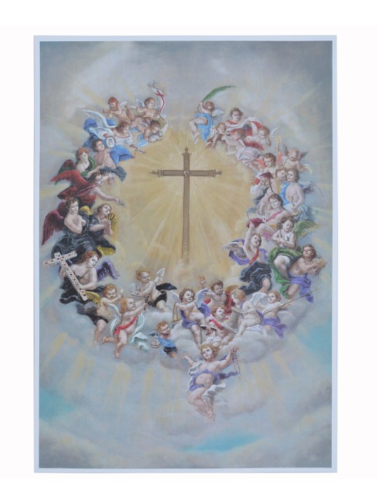 Reproducción en papel de la Pintura Cartel Centenario Santa Cena Grana