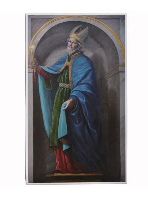 Reproduction on paper of the painting Saint Simeon by Juan Díaz Losada