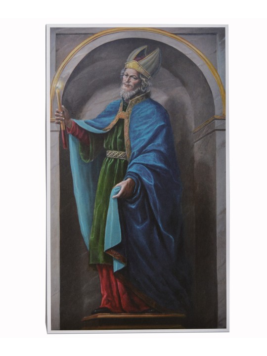 Reproduction on paper of the painting Saint Simeon by Juan Díaz Losada