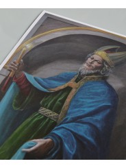 Reproduction on paper of the painting Saint Simeon by Juan Díaz Losada