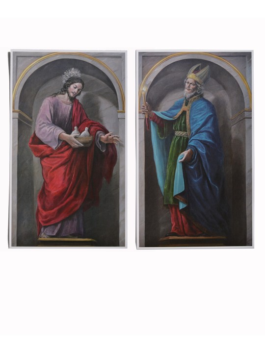 Reproducción en papel de la Pintura San Simeón de Juan Díaz Losada