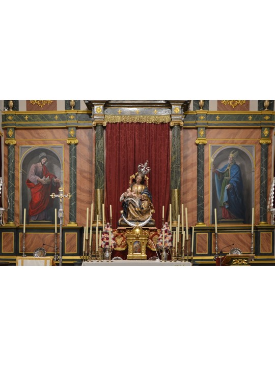 Reproduction on paper of the painting Saint Simeon by Juan Díaz Losada