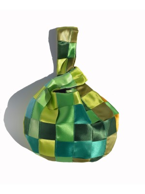 Green Satin Shijimi Bag – HOSHI × San Fabrizzio Collaboration