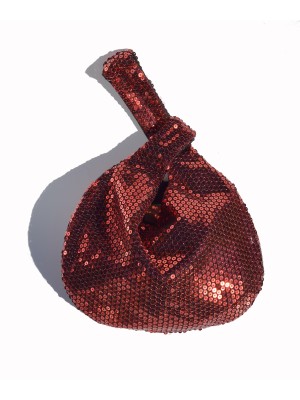 Bolso Shijimi rojo en lentejuelas de Hoshi Perla