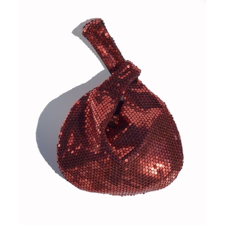 Hoshi Perla red sequins Shijimi  Bag