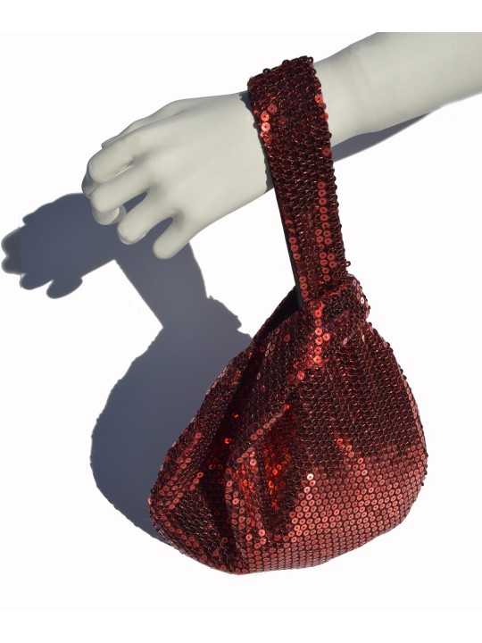 Hoshi Perla red sequins Shijimi  Bag