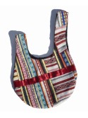 Bolso Shijimi en patchwork de rayas – Colaboración HOSHI