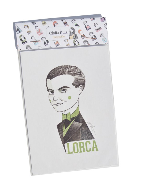 Illustration of Federico García Lorca by Olalla Ruiz