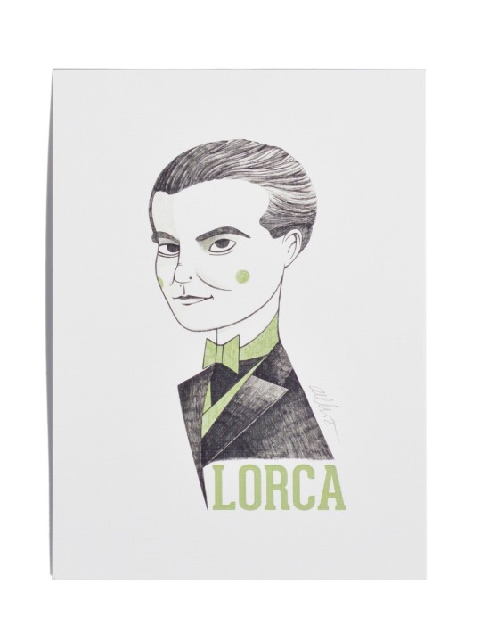 Illustration of Federico García Lorca by Olalla Ruiz