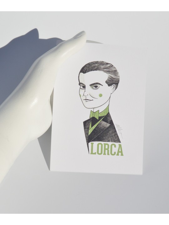 Illustration of Federico García Lorca by Olalla Ruiz