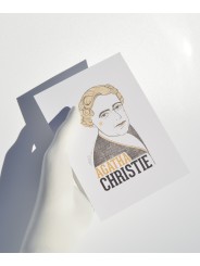 Ilustración Agatha Christie de Olalla Ruiz