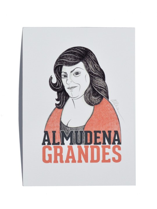 Ilustración Almudena Grandes de Olalla Ruiz