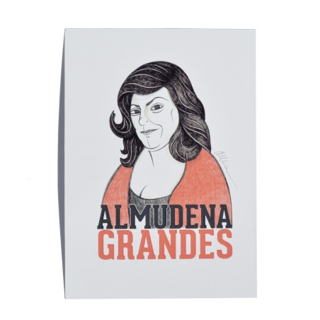 Illustration of Almudena Grandes by Olalla Ruiz